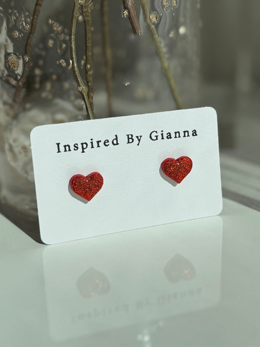 Valentines Collection Sparkling Love Studs